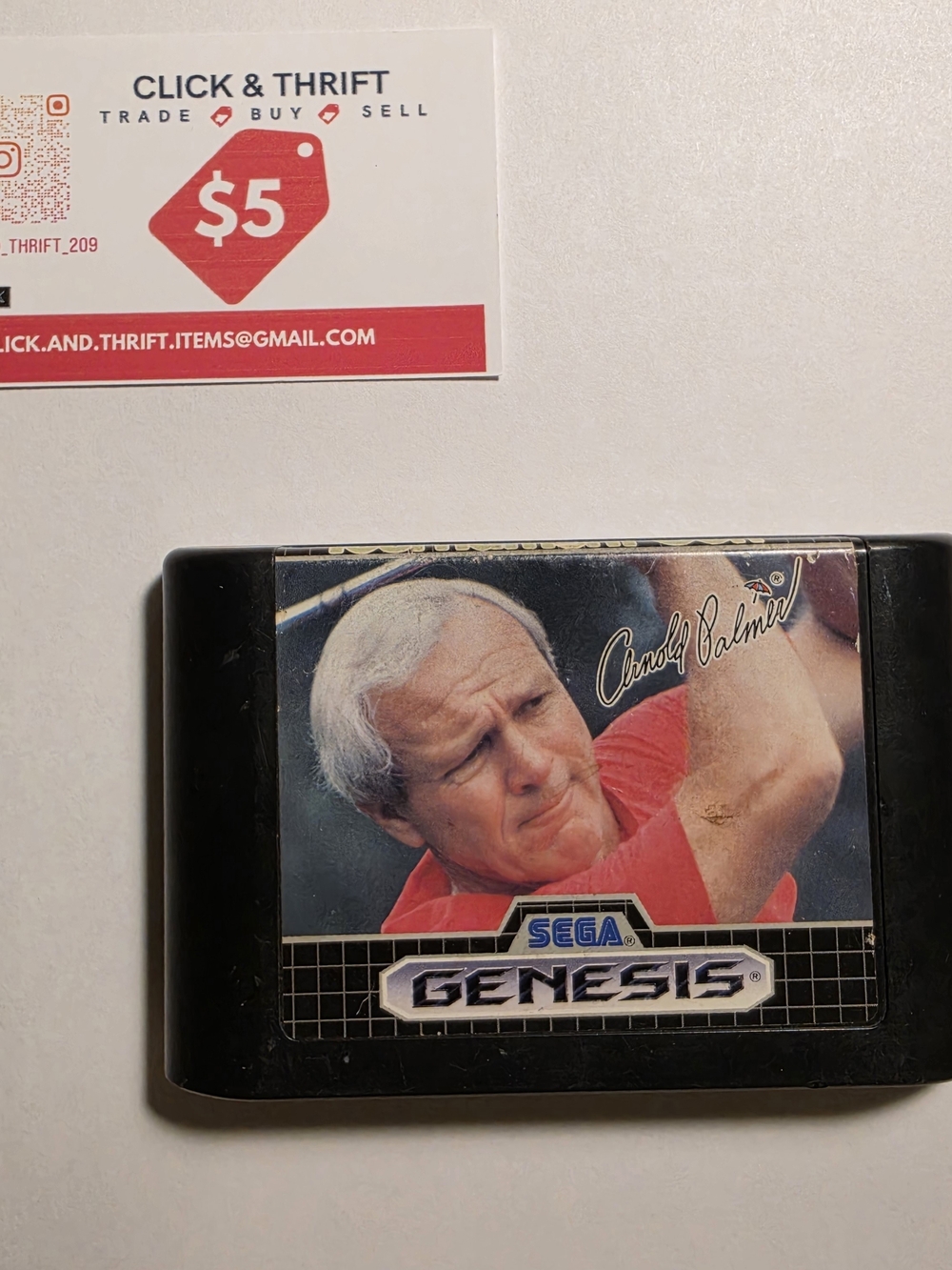 Sega Genesis 1989 Arnold Palmer Tournament Golf Game Only